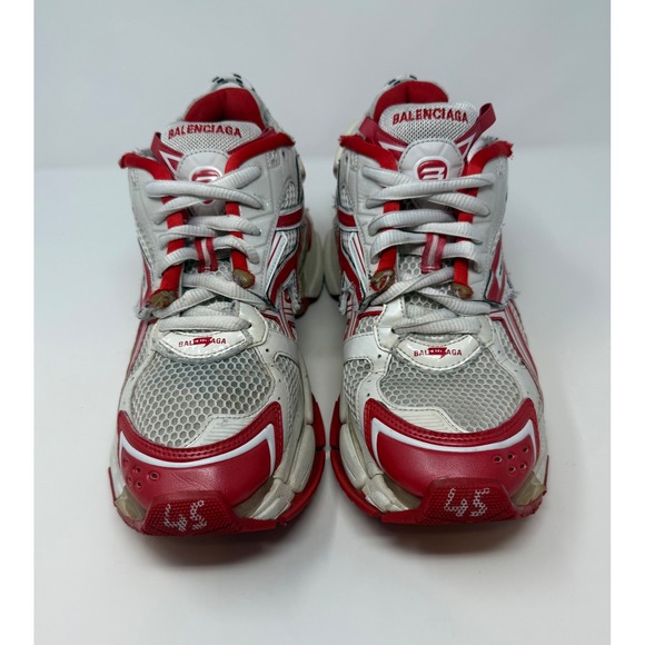 Balenciaga Runner Sneaker Red/White Size 12 US 45 EU - Picture 2 of 10
